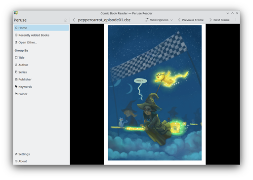 The Peruse comic reader was migrated to Qt6.